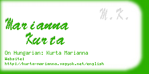 marianna kurta business card